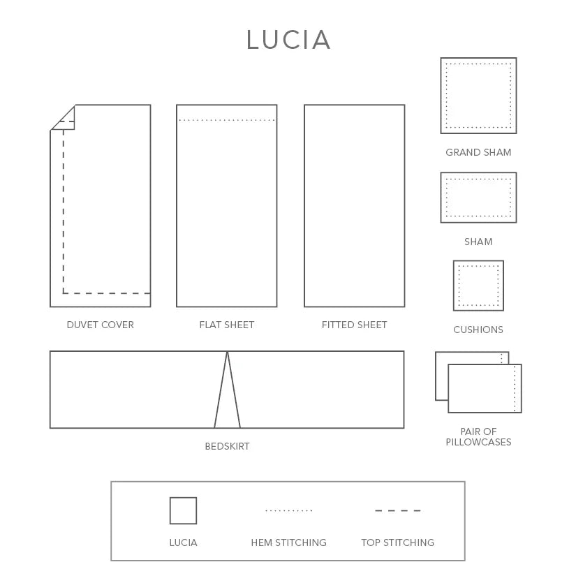 LUCIA 100% Linen by St Geneve Fine Linen - Made In Canada