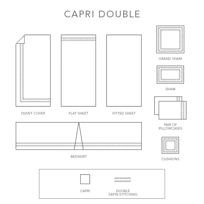 Capri Double Stitch Satin by St Geneve Fine Linen - Fabric From Italy Made In Canada