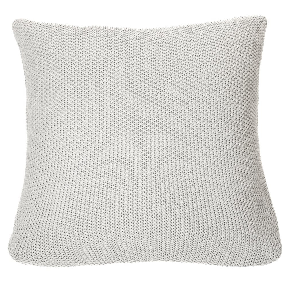 CHARLY GREY KNIT EUROPEAN PILLOW
