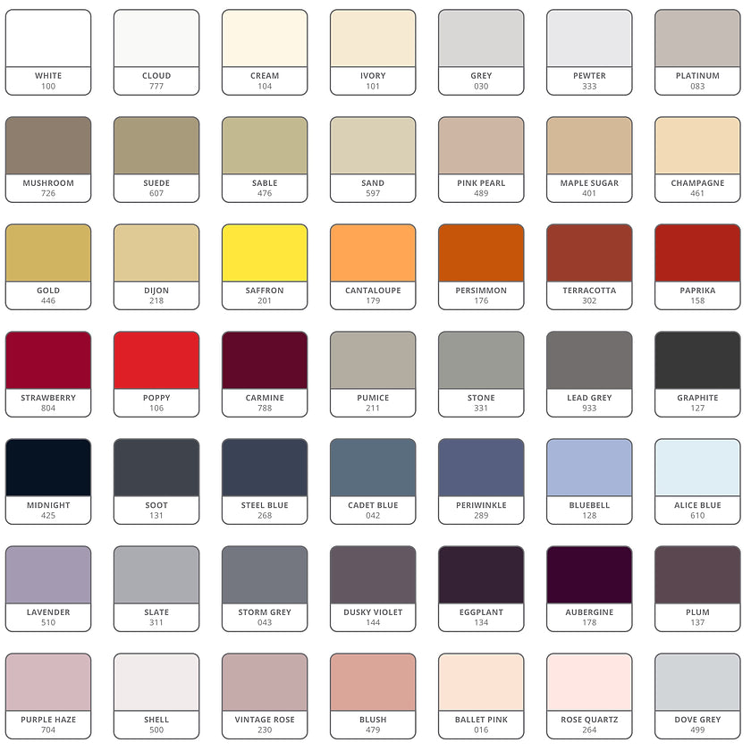 Capri | 90 Colour Sateen 100% Egyptian long-staple cotton by St Geneve Fine Linen Fabric from Italy Sewn in Canada