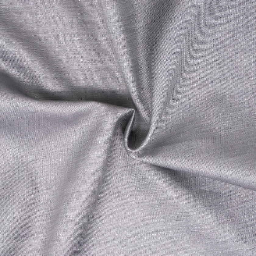 Chambray | Sateen 100% Extra-Long Staple Cotton Bed Sheet by St Geneve - Fabric From Italy Sewn In Canada