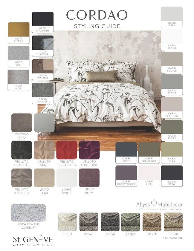Cordao | Printed Sateen Bedding by St Geneve -Made for St. Genève in Portugal