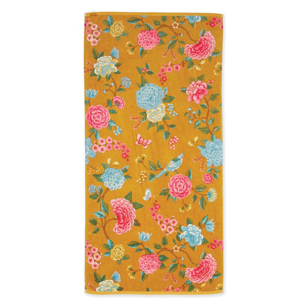 Good Evening Yellow Multicoloured Floral Towel
