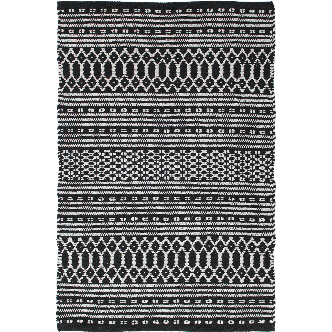 Dhurrie Grand Black Rug