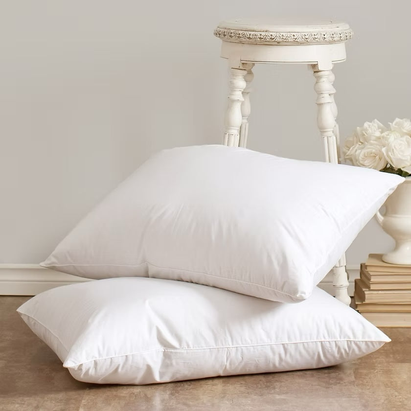 Heirloom White Goose  Down Pillow by St.Geneve - Made In Canada