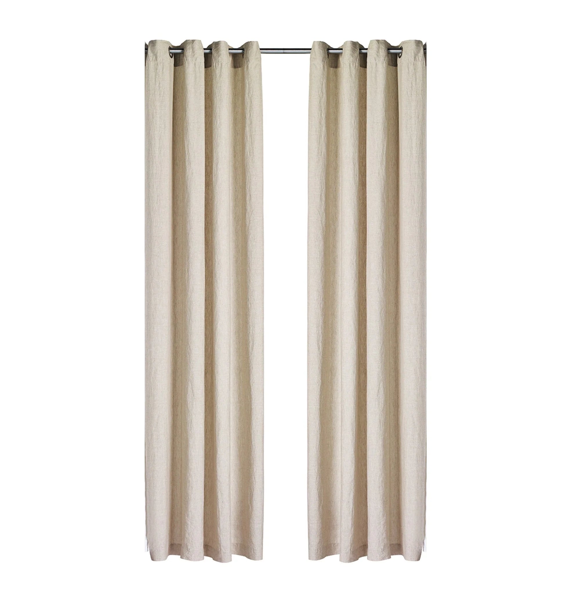 LINEN STONE WASH NATURAL CURTAIN