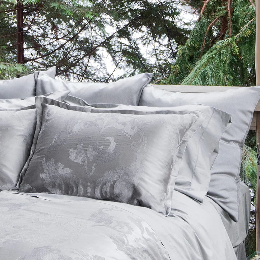 Luna | Silk-Cashmere Jacquard Bedding by St Geneve Fine Linen - Made In Canada