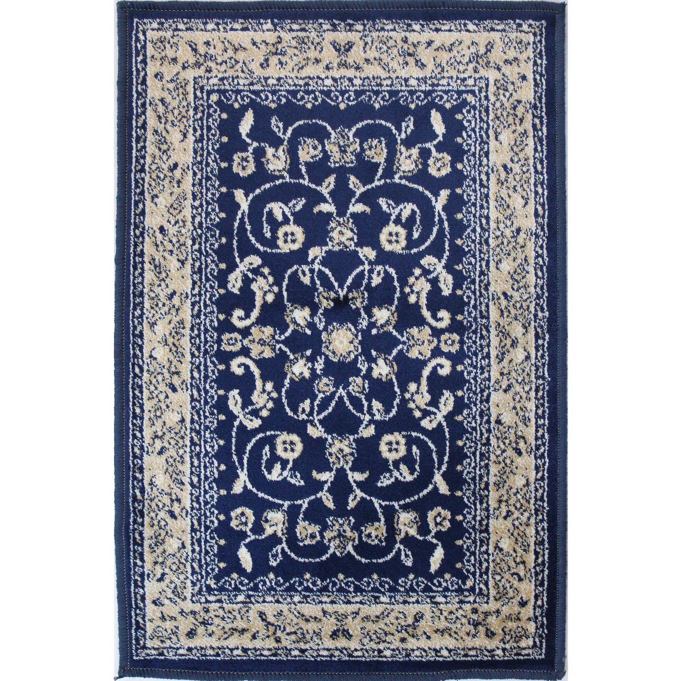 Art Silk Mini Mats Navy 1'3" x 2'0"
