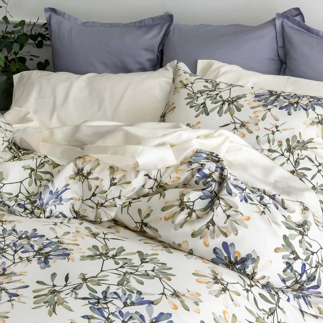 Paloma | Printed Sateen Bedding by St Geneve -Made for St. Genève in Portugal