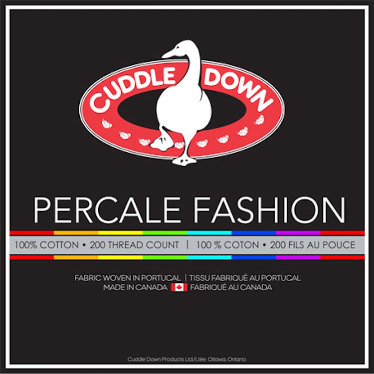 Percale Fashion Solid Collection Bedskirt by Cuddledown Bedding - Made In Canada