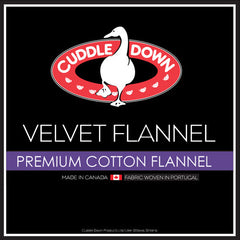 Velvet Flannel 100% Cotton Duvet Cover Collection by Cuddledown - Made In Canada