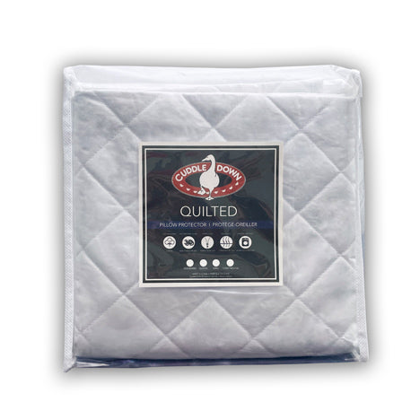 Quilted Pillow Protectors By Cuddle Down - Made In Canada