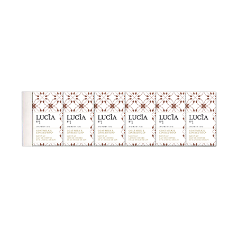 Guest Soaps Gift Box 6 Bars "“ Goat Milk & Linseed Soap