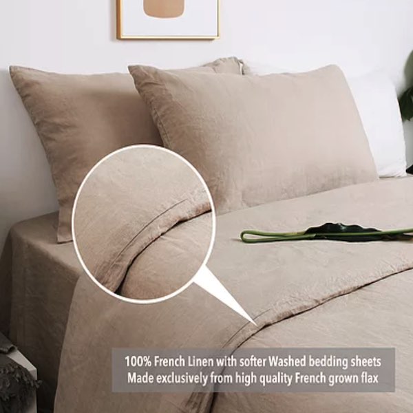 100% French Linen Sheet Set