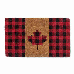 Check Maple Leaf Doormat