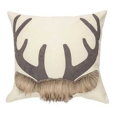Archie Cream Deer Decorative Pillow by BRUNELLI