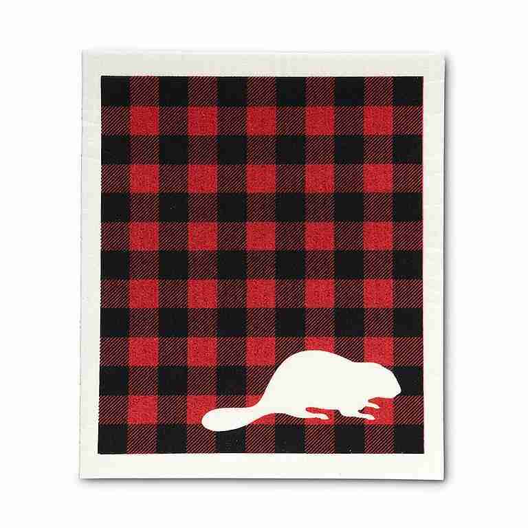Buffalo Check Beaver Dishcloths. Set of 2