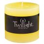 Scented Rustic Pillar - 3" x 3"-Lemon w/ Lemongrass