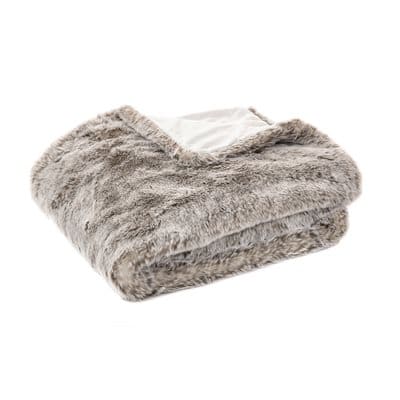 Bunny Faux Fur Throw by BRUNELLI