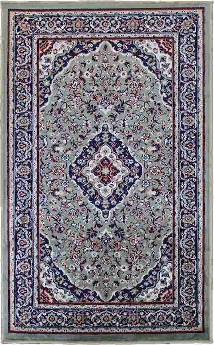 Art Silk Afande Green Rug