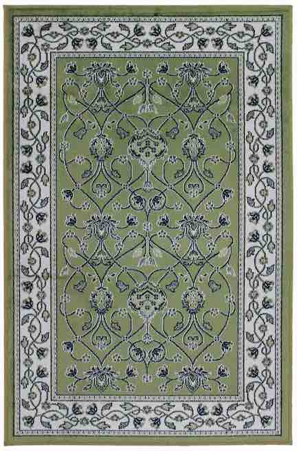 Art Silk Bergama Pale Green Rug