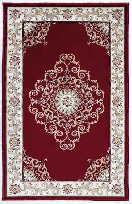 Art Silk Crown Red Rug
