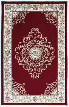 Art Silk Crown Red Rug