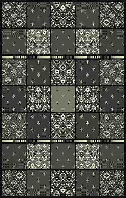 Art Silk Everest Black Rug