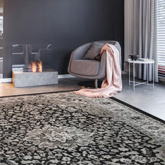 Art Silk Kashan Anthracite