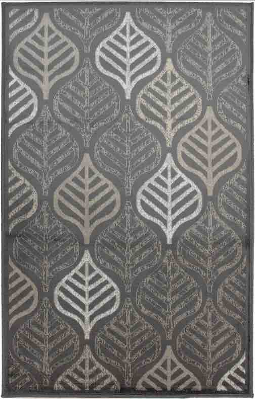 Art Silk Leaf Walnut Rug
