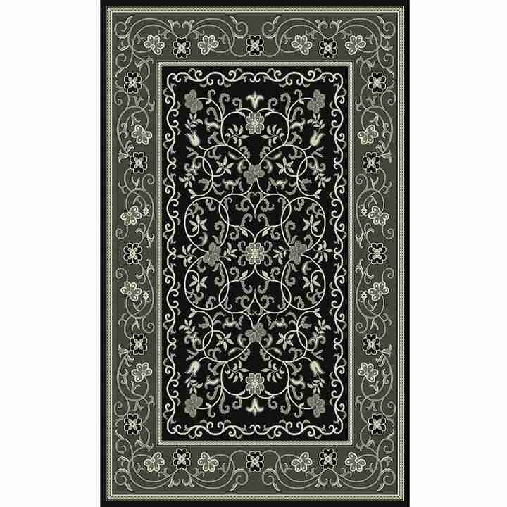 4x6 (140x200 cm) Art. Silk Heritage Black