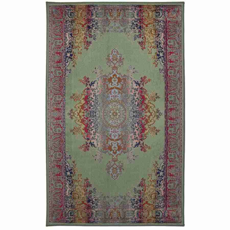 Art. Silk Medallion Multi Green