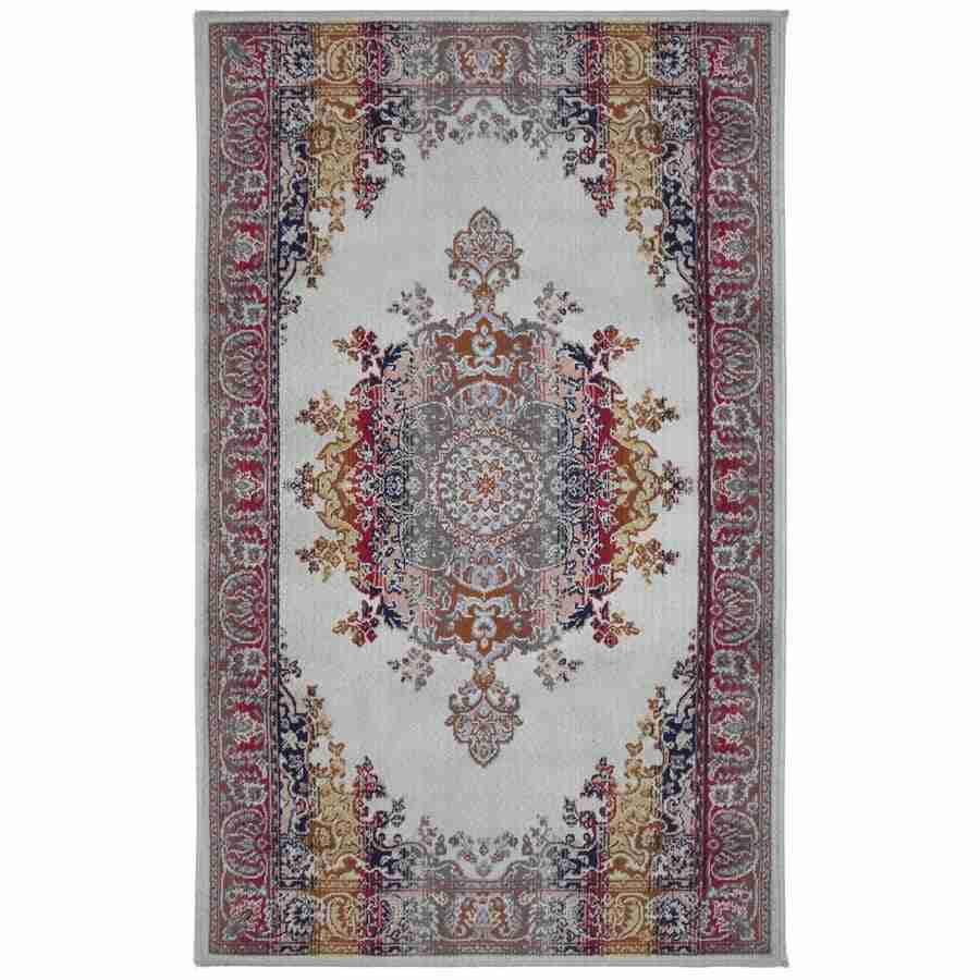 Art. Silk Medallion Silver Blue