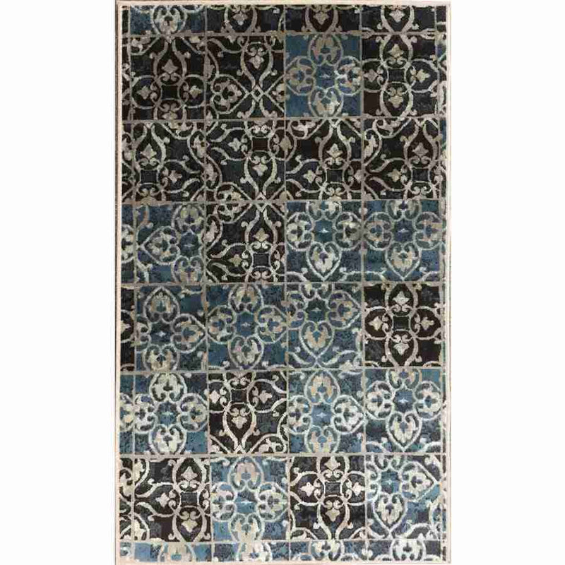 4x6 (140x200 cm) Art. Silk Souma Blue