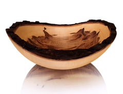 BARK EDGE AMBROSIA MAPLE BOWL BY STINSON STUDIO