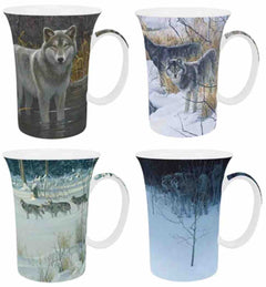 Bateman 'Wolves' Set of 4 Mugs