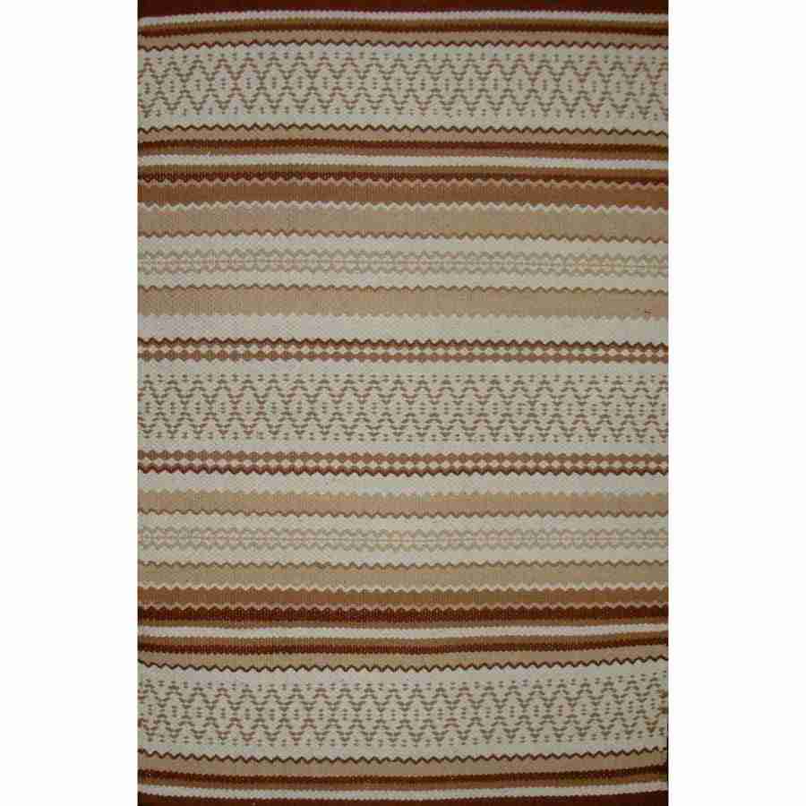 3x5 (100x140 cm) Dhurrie Bliss BrownBeige