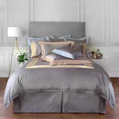 Capri Cambridge | Sateen 100% Egyptian Long-Staple Cotton by St Geneve Fine Linen - Fabric from Italy Sewn in Canada