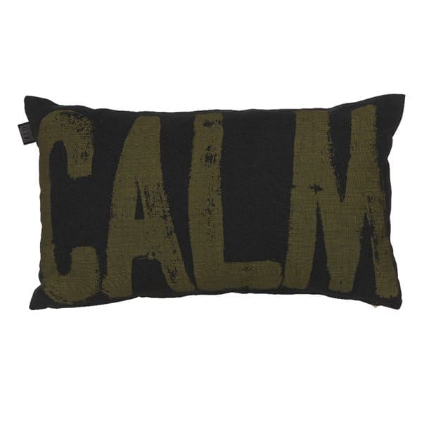 Calm Dark Green Oblong Decorative Pillow by JO AND ME