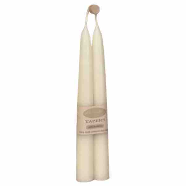 Cheeky Bee Beeswax 6" Taper- Ivory