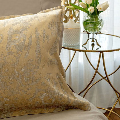 Contessa Jacquard Gold Bedding by St Geneve Fine Linen