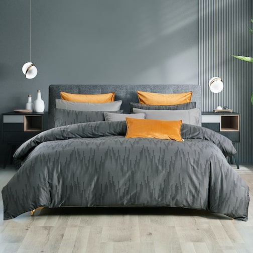 DARIAN GREY DUVET COVER SET