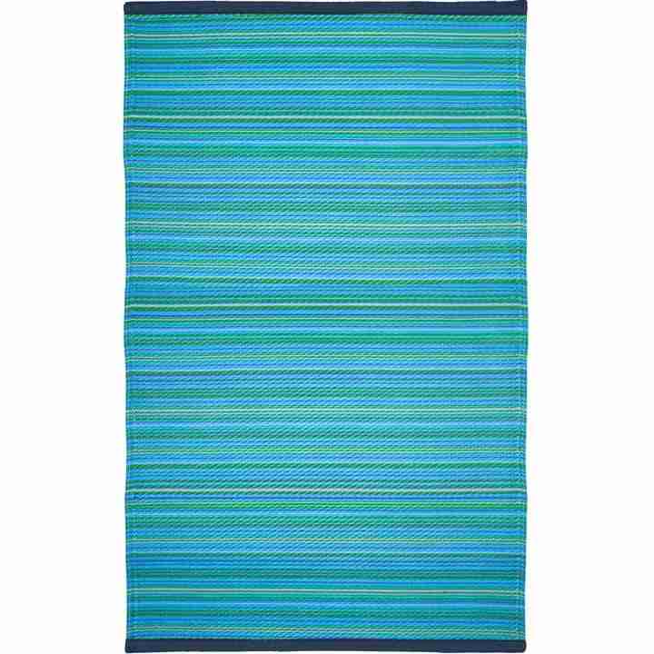 Avo Mat Drizzle Turquoise Outdoor Rug