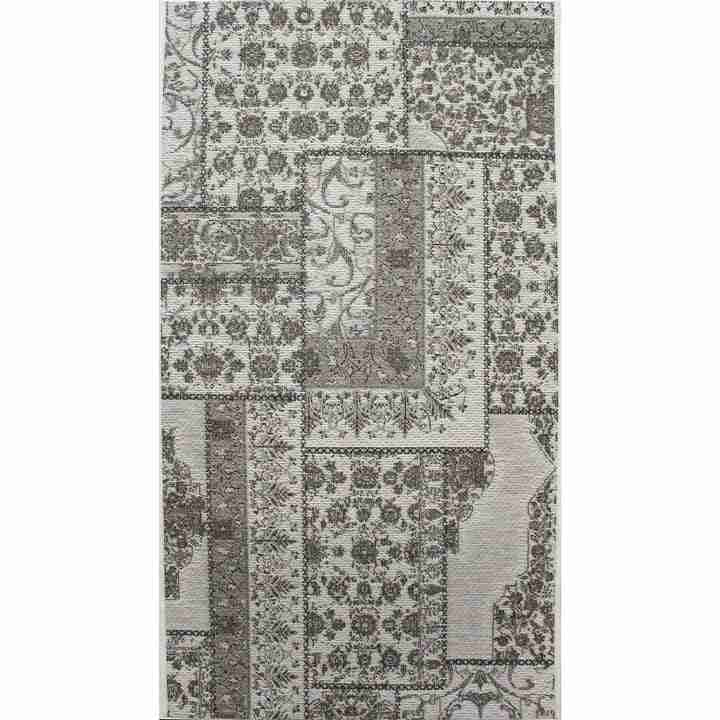 7x9.5 (206x290 cm) Esterno Patchwork Latte Outdoor Rug