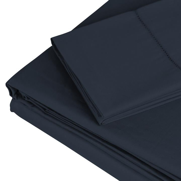 300 TC 100% Egyptian Cotton Fitted Sheet 17" Deep - Made In Italy