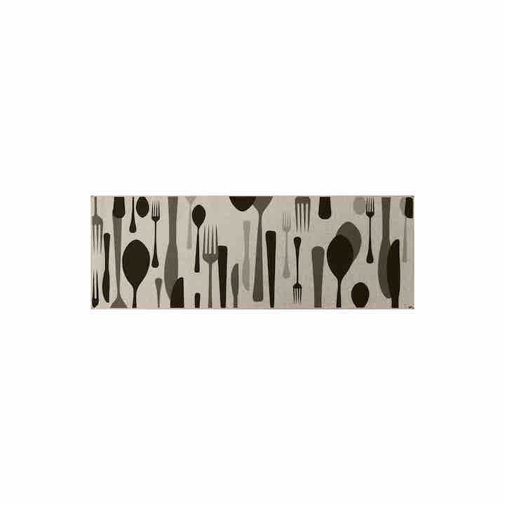 Forks & Spoons Poly Mat 1.5' x 2.5'