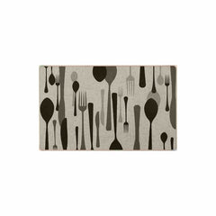 Forks & Spoons Poly Mat 1.5' x 2.5'
