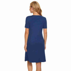 French Blue Bamboo A-Line Short Sleeve Nightdress