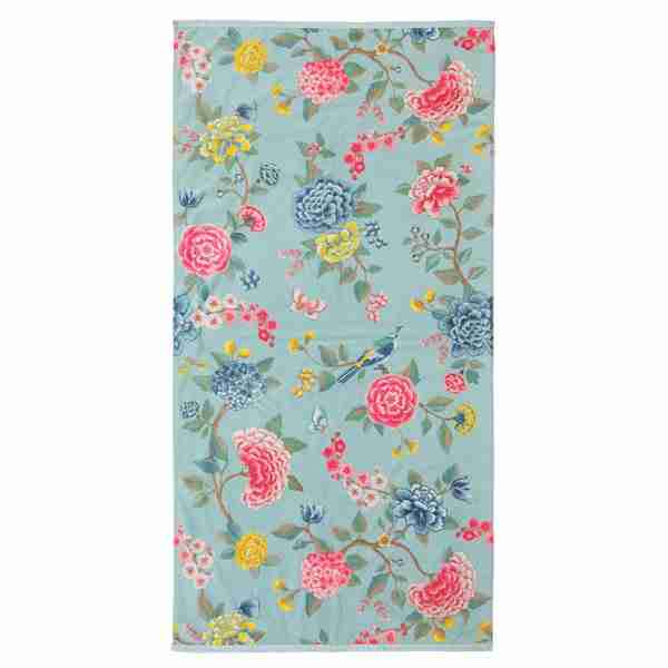 Good Evening Blue Multicoloured Floral Towel
