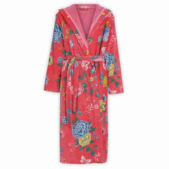 Good Evening Coral Multicoloured Floral Bathrobe